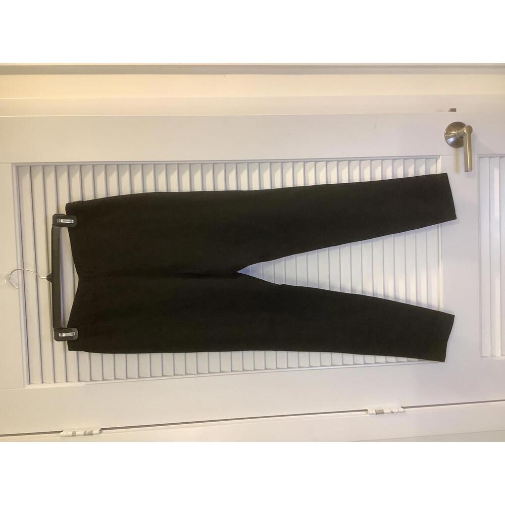 IRO Black Tapered Dress Pant Trouser 38 Luxury Fancy Night Out Sleek Flat Front